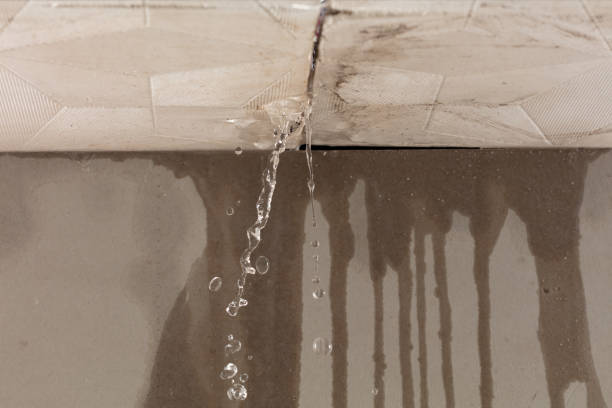 Professional Burst Pipe Cleanup technician working in Midfield, TX